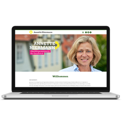 Website „Oberbürgermeisterin“
