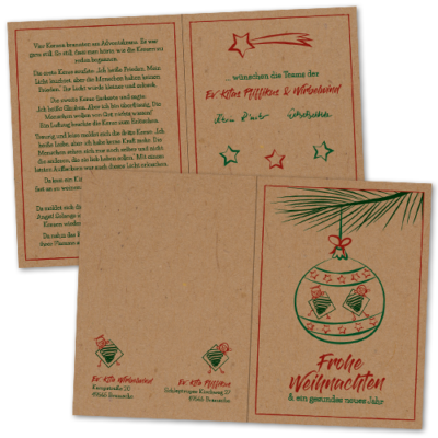 Weihnachtskarte „Baumkugel“